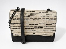 Nica Black & Cream Textured