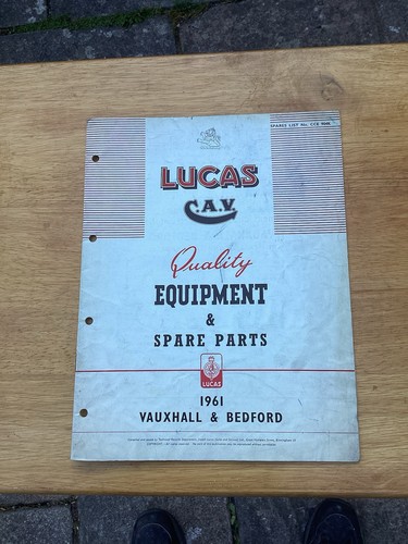 Lucas cav equipment and - lucas,