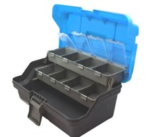 Sea Saltwater Coarse Freshwater Fishing Two Tray Cantilever Fishing Tackle Box