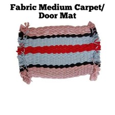 Hand Woven Fabric Door Carpets For Home Entrance Décor Recycle Medium Rugs/Mats