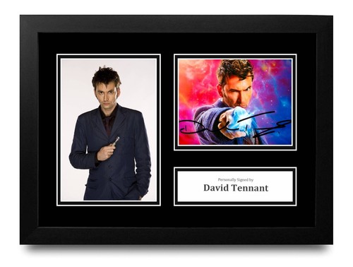 David tennant signed framed - a4,