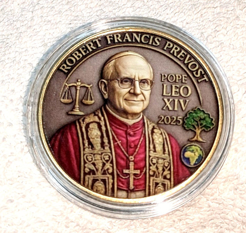 Pope leo gold coin roman - gold,