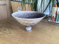 David James White Studio Pottery Porcelain Glazed Bowl 15.5cm x 9cm