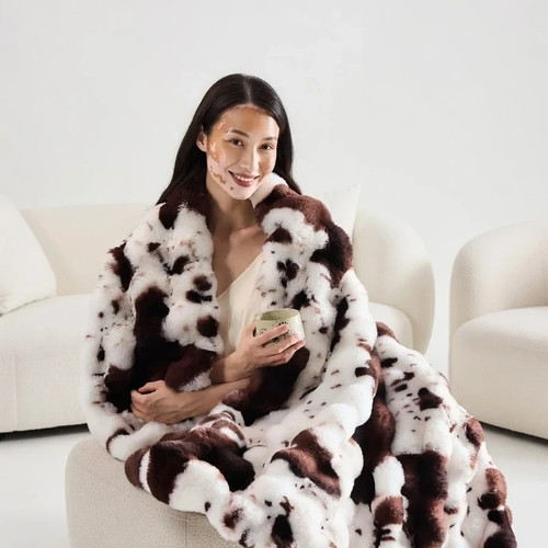 Luxury faux rabbit fur - luxury,