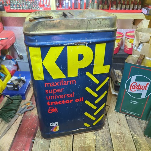 Vintage oil can - drum, kpl