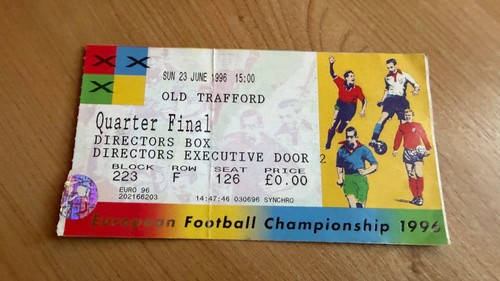 Ticket euro 1996 germany - ticket, v