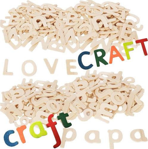 Wooden letters for crafts - letters,