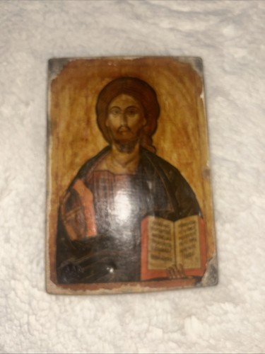 Religious icon jesus - on, wood