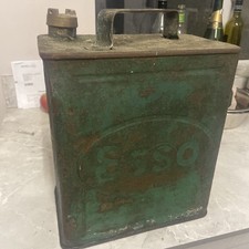 Vintage Esso 2 Gallon Petrol Can With Esso Brass Cap