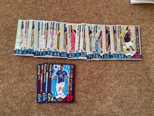 Match attax cards 2016 17 - match, 2016-17