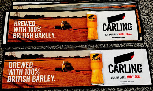 Carling lager bar towels - lager,