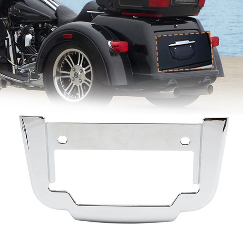 Chrome rear license plate - rear,