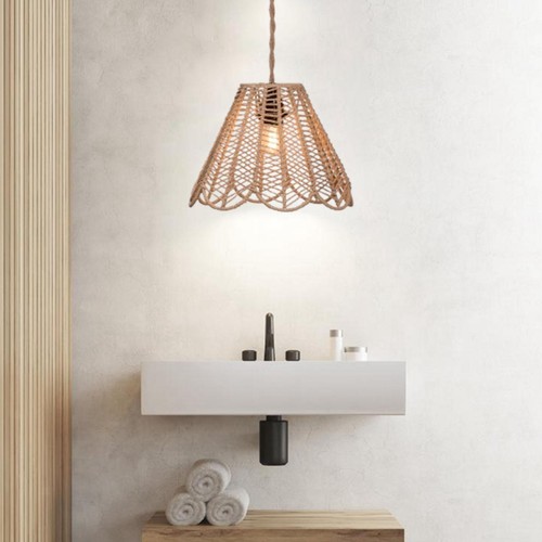 Nordic style woven lampshade - style,