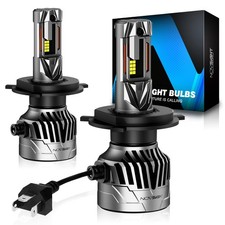 NOVSIGHT H4 9003 LED Headlight Bulbs 130W 30000LM 2-Sided White Kit Hi/Low Beam