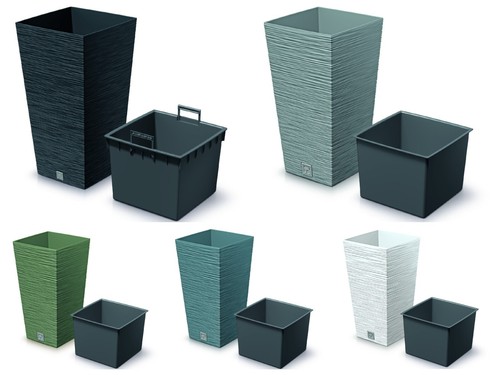 Square planter flower pot - square,