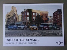 MINI RANGE at Park Lane London orig UK Mkt Sales Enquiry Card - Hatch Clubman