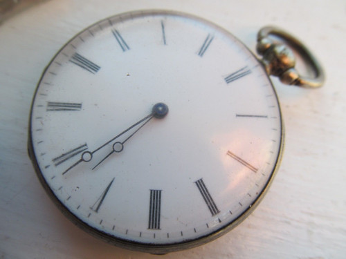 Silver pocket watch 45mm - , watch.