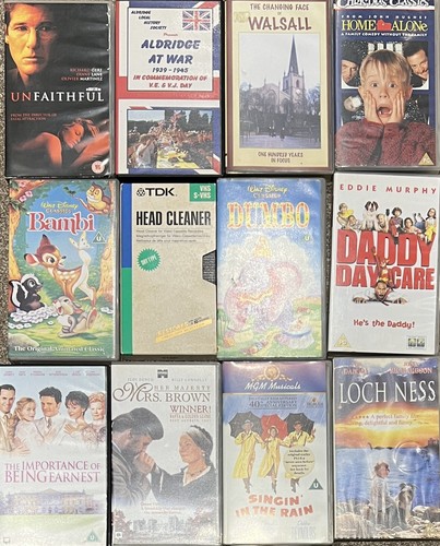 Joblot vintage vhs - vintage,