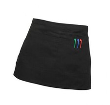 Black Waiter Apron Half Size Bistro Pub Cafe Waist Apron with 2 Pockets