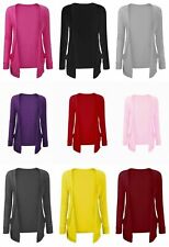 New  Children Plain Open Front Boyfriend Cardigan  Pockets Long Sleeve