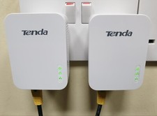 Tenda PH3 Powerline Adapters Gigabit AV1000 4K HD 1000Mbps + Cat5e cables
