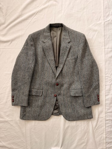 Vtg harris tweed blazer jacket - blazer,