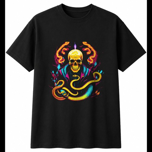 Colourful snake and - snake, with