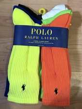 Ralph Lauren classic Sport Socks x6 New FREE P&P