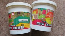 YELLOW  Dye/Pigment for Concrete, Render, Mortar & Cement 7x 1KG tubs 7kg
