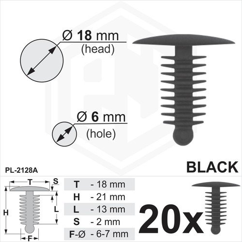 Black plastic fir tree - plastic,