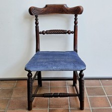 Child's Regency/William 1V Victorian Antique Rosewood Carved Rope Twist Chair