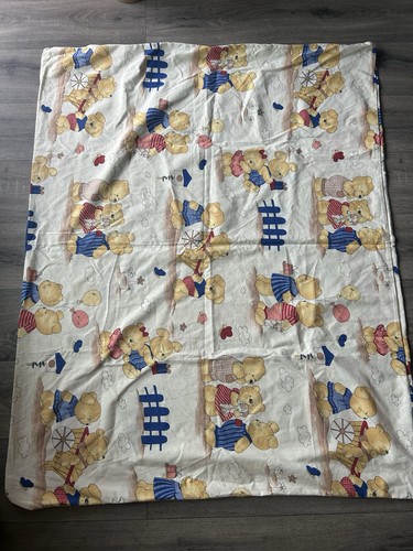 Vintage teddy bear cotton - bear, cot
