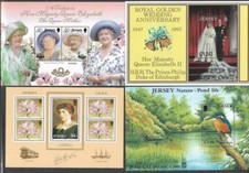 JERSEY 10 DIFFERENT MIN SHEETS COLLECTION MNH EXCELLENT PRICE tHEMATICS