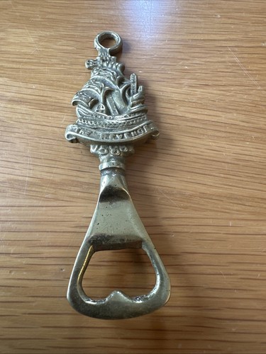 Vintage brass bottle opener - vintage,