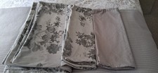 A Flocked Grey Super king Duvet Cover With Button Up Fastening And 2 Pillowcases