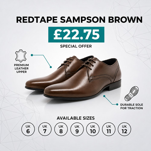 Mens redtape leather formal - mens,