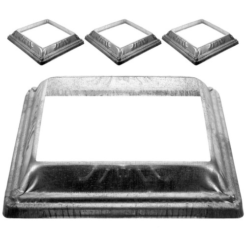 4pcs silver iron fence post - 4pcs,