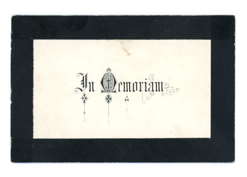 Memoriam card james - memoriam, card: