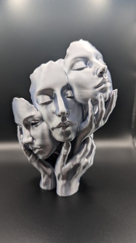 Modern abstract face - abstract, sculpture