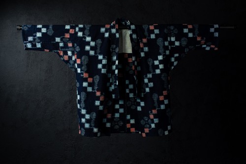 Vintage japanese indigo kasuri - vintage,