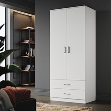 Bedroom White 2 Door 2 Drawer