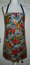 Vintage Floral Oilcloth Cotton