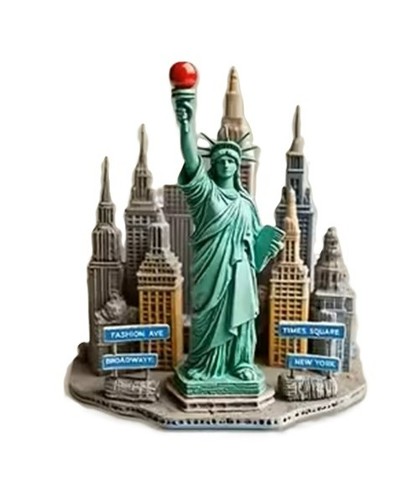 Fridge magnet usa statue - statue, of
