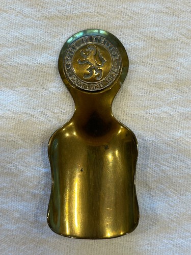 Vintage brass tea caddy - brass,
