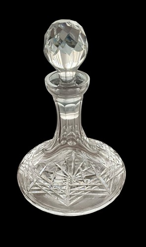 Lead crystal ships decanter - ships,