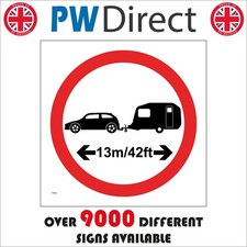 SIGN Car Caravan 13m / 42ft