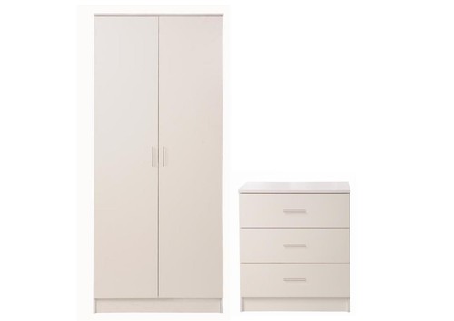 Modern white piece bedroom - modern,