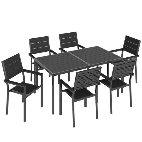 Pieces outdoor dining set - pieces,