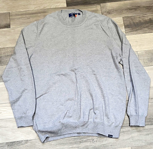 Mens superdry grey crew neck - mens,