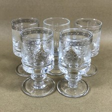 Set of 5 Gilded Glasses Small